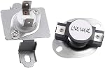 DC47-00018A & DC96-00887A Dryer Thermal Fuse Thermostat Kit for Samsung Kenmore Parts Replaces AP4201898, DC96-00887C,1122485, PS4205217, AP5966894