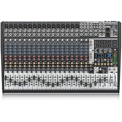 Behringer EURODESK SX2442FX Ultra-Low Noise Design 24-Input 4-Bus Studio/Live Mixer with XENYX Mic Preamplifiers, British EQ and Dual Multi-FX Processor