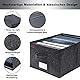 MEKAA® Hosen Organizer Für Kleiderschrank - 2er-Set - Perfekte Schrank Organizer Ihrer Hosen, Pullover etc. - Stapelbare & Faltbare Kleiderschrank Organizer - Anthrazit - L40*B28*H20cm