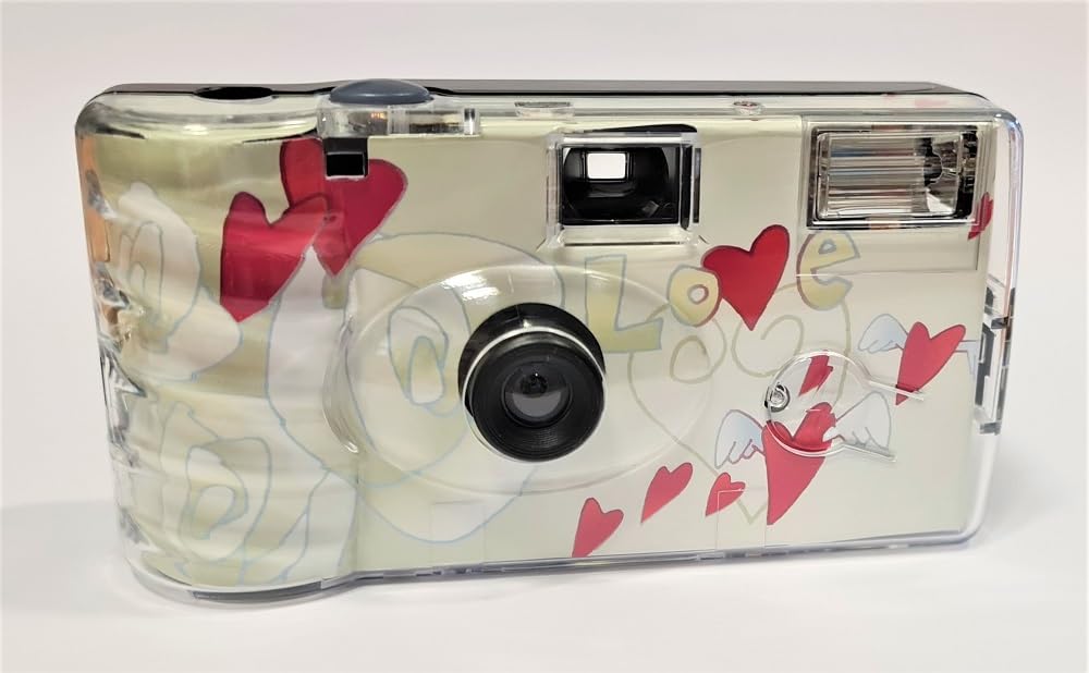 5X Topshot Fliegende Herzen Einwegkamera/Hochzeitskamera (27 Fotos, Blitz, 5-er Pack) MHD 12.2025