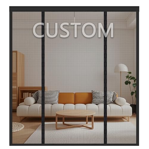 Mosquitera Puerta Magnética Hecha a Medida – Cortina Mosquitera Personalizable para Puertas Exteriores, Balcones y Terrazas – Cierre Automático por Imanes – Protección Total contra Insectos