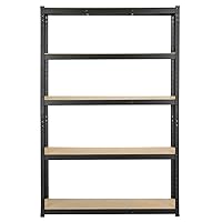 Yaheetech Scaffale in Metallo 180 x 120 x 45 cm Scaffalattura Regolabile a 5 Ripiani