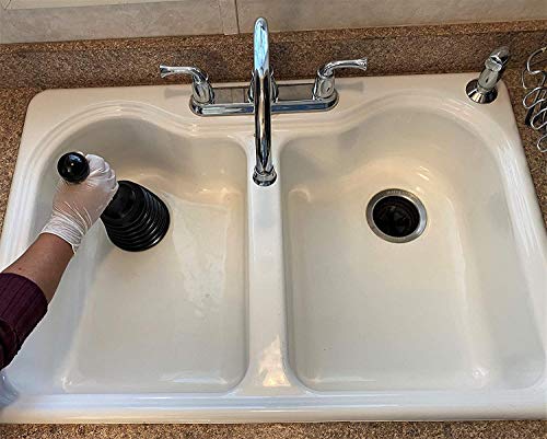 Skoye Abflusskolben für Waschbecken, WC-Entsperrer, leistungsstarker Hochdruck-geeigneter sicherer Halter, Abflusssaugglocke für Badezimmer, WC, Badewannen, Duschen