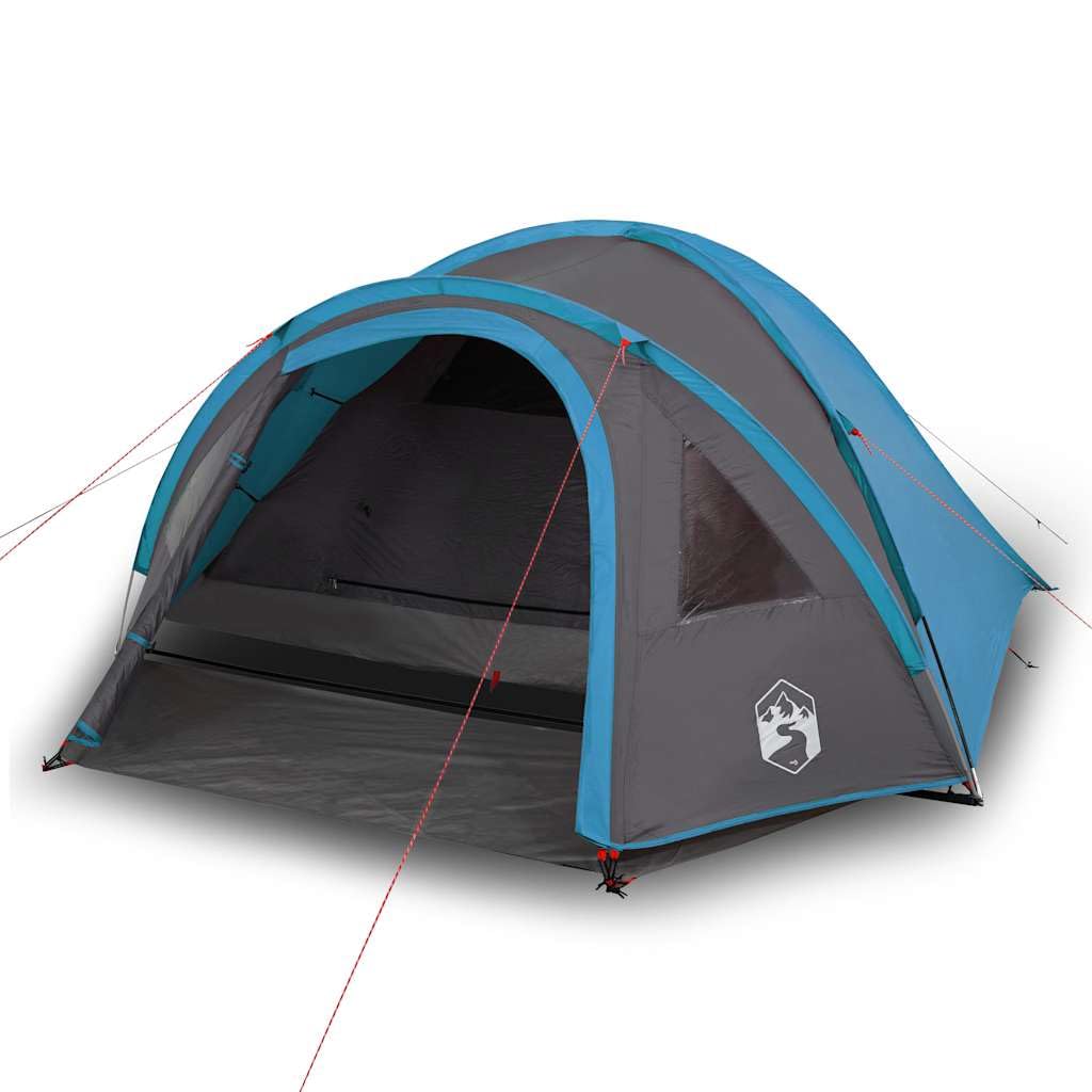 Genérico Tienda de campaña iglú para 4 Personas Impermeable Azul,Deportes,Actividades al Aire Libre,Camping y Senderismo,Tiendas de campaña-94350