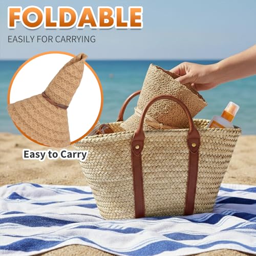 Sombrero de Verano Plegable con Ala Ancha y Protección UPF 50+ miniatura 3