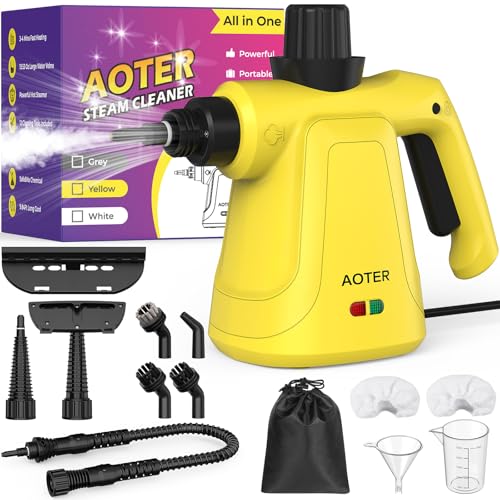 AOTER Pressurized Handheld Steam Cleaner, Portable Steam Cleaner Multipurpose for Home,...