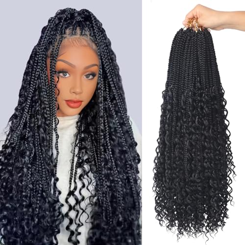 YEBO Goddess Box Braids Boho Braids Crochet Hair...