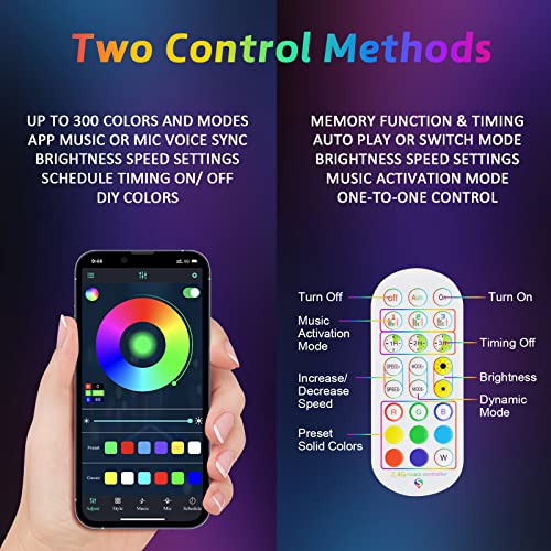 Image of Ehaho 1 Pack 1FT Whip Lights,LED Whip Light with App & Remote Control, Spiral RGB Chasing Lighted Whips with Rocker Switch, Music Whip Light for UTV ATV Polaris RZR Can-Am SXS Truck