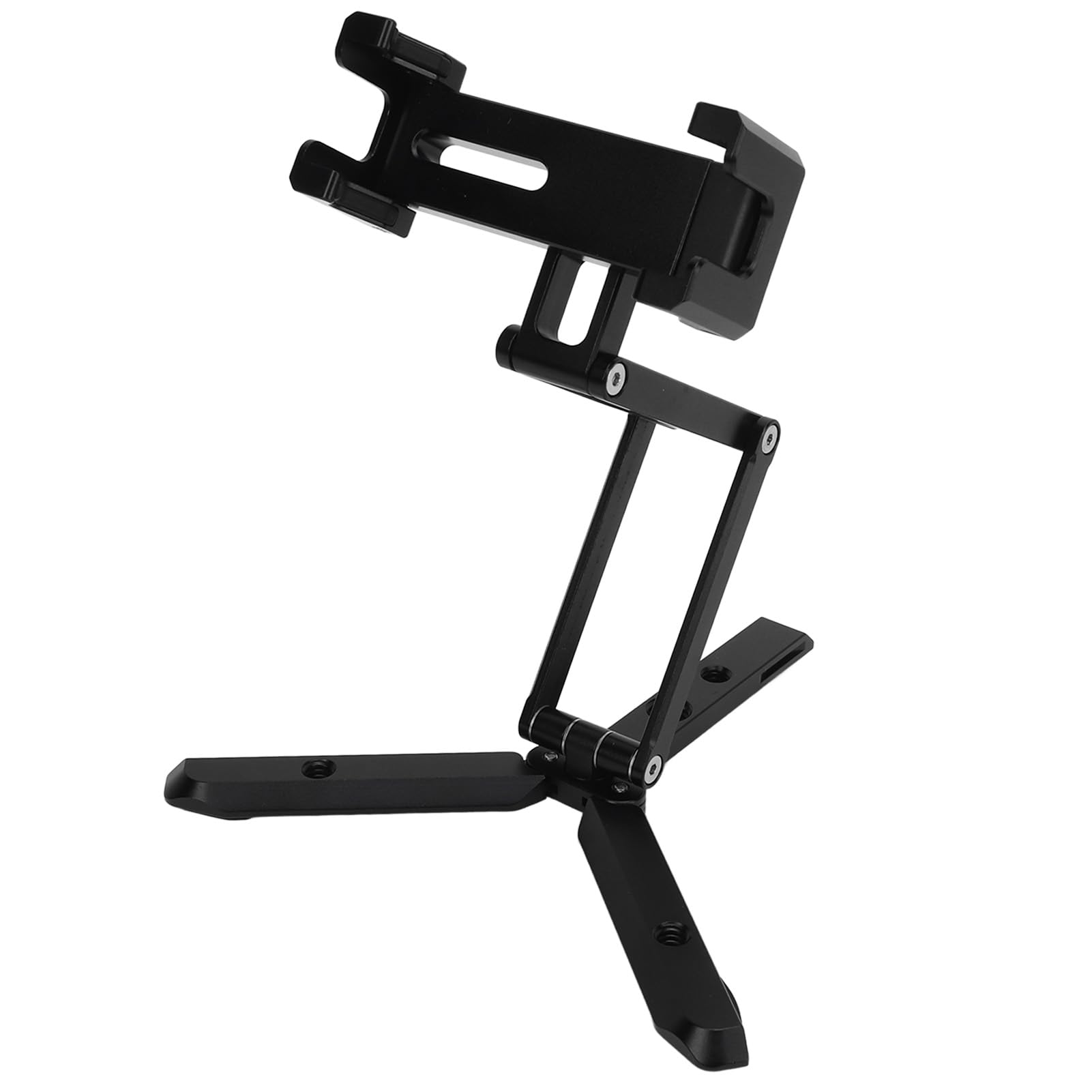 Cyrank Supporto per Treppiede per Telefono, Supporto per Treppiede Pieghevole per Telefono Cellulare in Lega di Alluminio Adattatore per Treppiede per Smartphone Supporto per Supporto per Treppiede