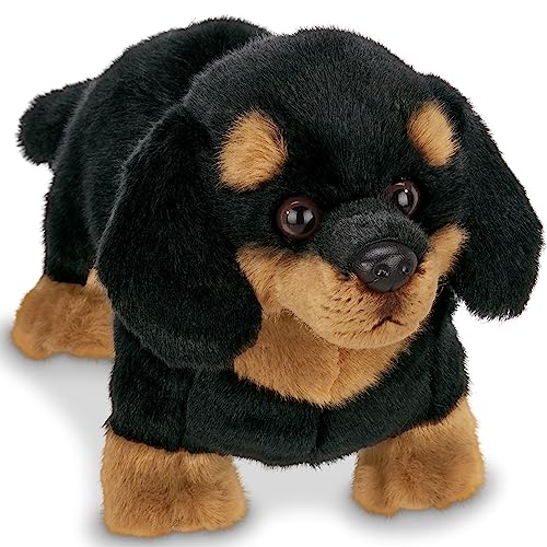 Bearington Harley Dachshund Dog Stuffed Animal - 13" Realistic Dog Plush Toy - Soft Puppy Plushies for Kids - Cute and Huggable Weiner Pup for Boys and Girls - Cuddly Toy Gift for Kids