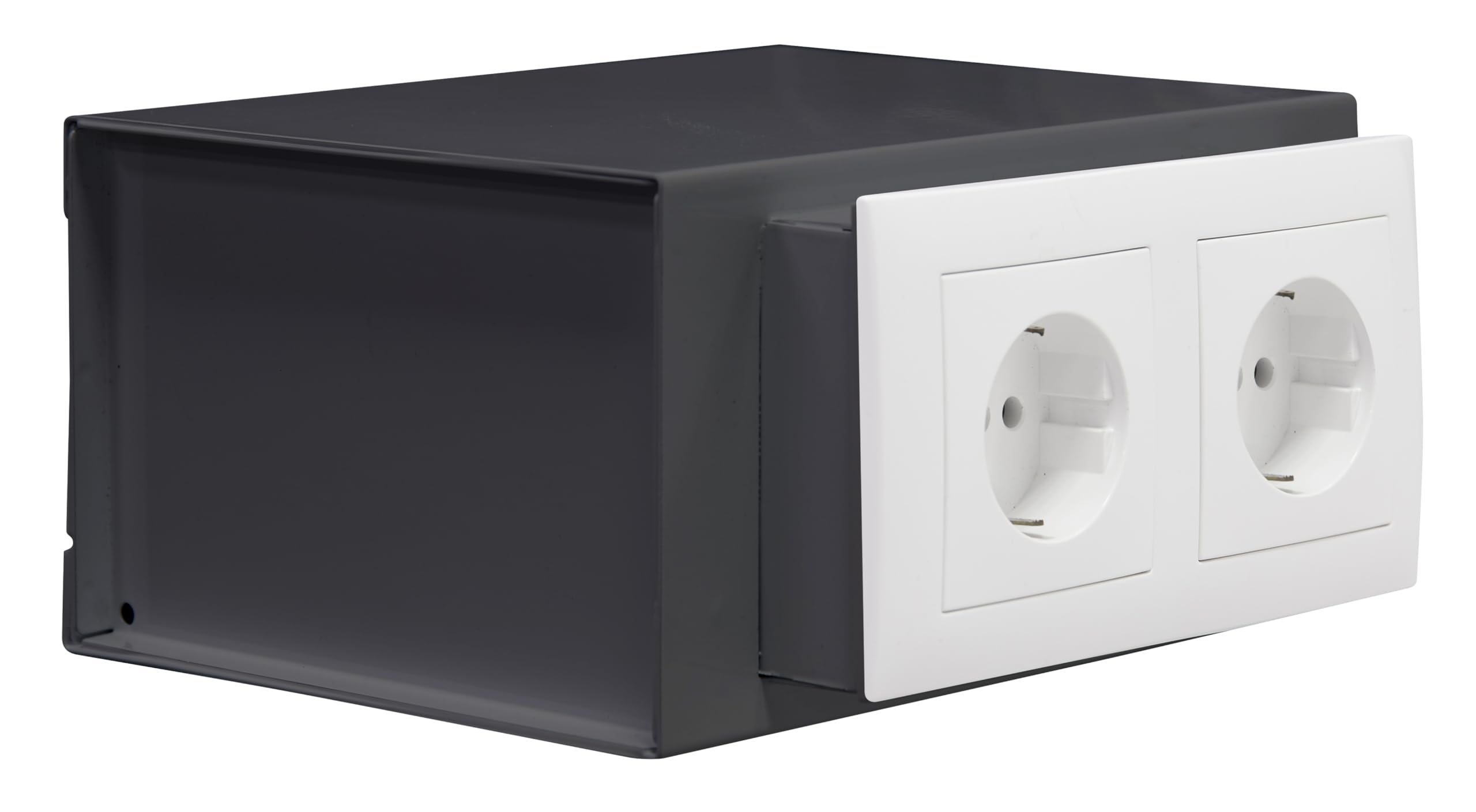 ARREGUI Socket 23000W-S0 Niewidoczny Sejf Z Gniazdem Elektrycznym | Ukryty Mini Sejf Wysuwany | Tajna Kryjówka Na Pieniądze i Wartościowe Przedmioty | 10 x 20 x 15 cm | 2,5 l