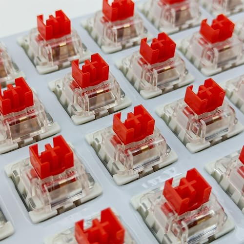 Image of Outemu(Gaote) Red Switches for MX Mechanical Gaming Keyboard,3-Pin 45gf Linear /RGB /DIY Replaceable /Dustproof Switches(Red,108pcs)