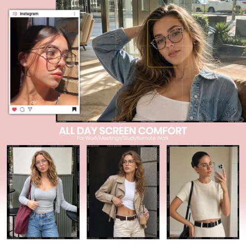 Image of Cyxus Blue Light Glasses for Woman, Lightweight Computer Glasses 8169