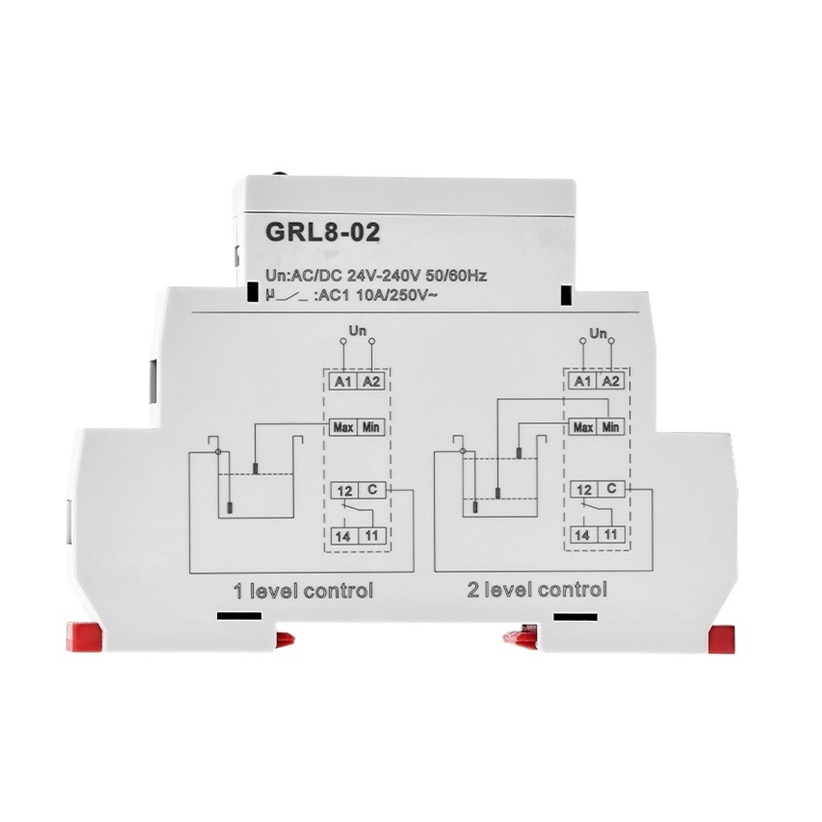 OSHZIKJII Liquid Level Control 10A AC/DC24V-240V(Only Relay GRL8-02)