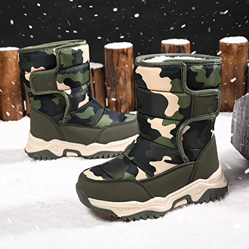 Children Shoes Camouflage Snow Boots Girls Boys Outdoor Boots Warm Boots Cotton Snow Toddler Girl Tall Boots Size 64