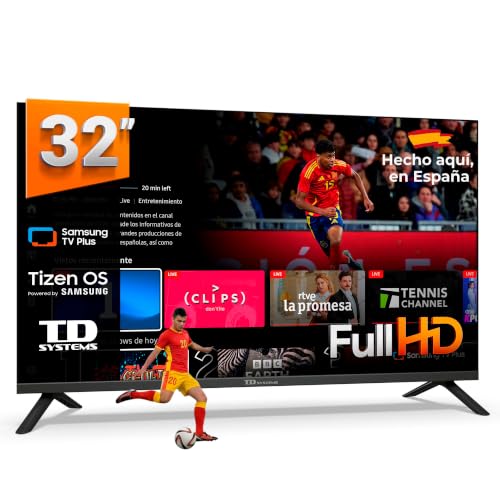 TD Systems   Smart TV 32 Pulgadas Full HD con Tizen OS 8.0 Powered by Samsung, Televisión HDR10 con Sintonizador Triple, Televisores del 2026 | PRIME32FC22TIZEN