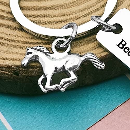 Heigebi Horse Memorial Gifts Horse Memorial Keyring Gift For Horse Lovers Keyring Loss of Horse Bereavement Gifts Remembrance Gifts Horse Memory Keepsake Compete Equitation Horse Inspirational Gift - Image 3
