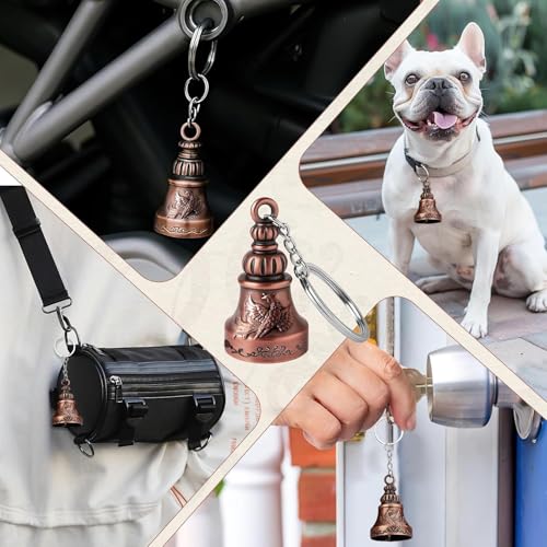 Image of Guardian Bell KeyChain Tibetan Key Chain Good Luck Key Chain