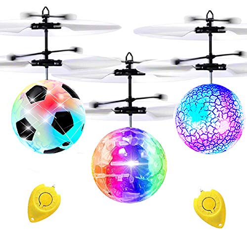3 Pack Flying Ball Kids RC Toys, Holiday Gifts Easter Basket Stuffers for Boys Girl Hand Operated Helicopter Light Up Ball Drone Hover Ball Remote Control Outdoor Sports Easter Game Toys for Boys 3 Pack Flying Ball Kids RC Toys, Holiday Gifts Easter Basket Stuffers for Boys Girl Hand Operated Helicopter Light Up Ball Drone Hover Ball Remote Control Outdoor Sports Easter Game Toys for Boys