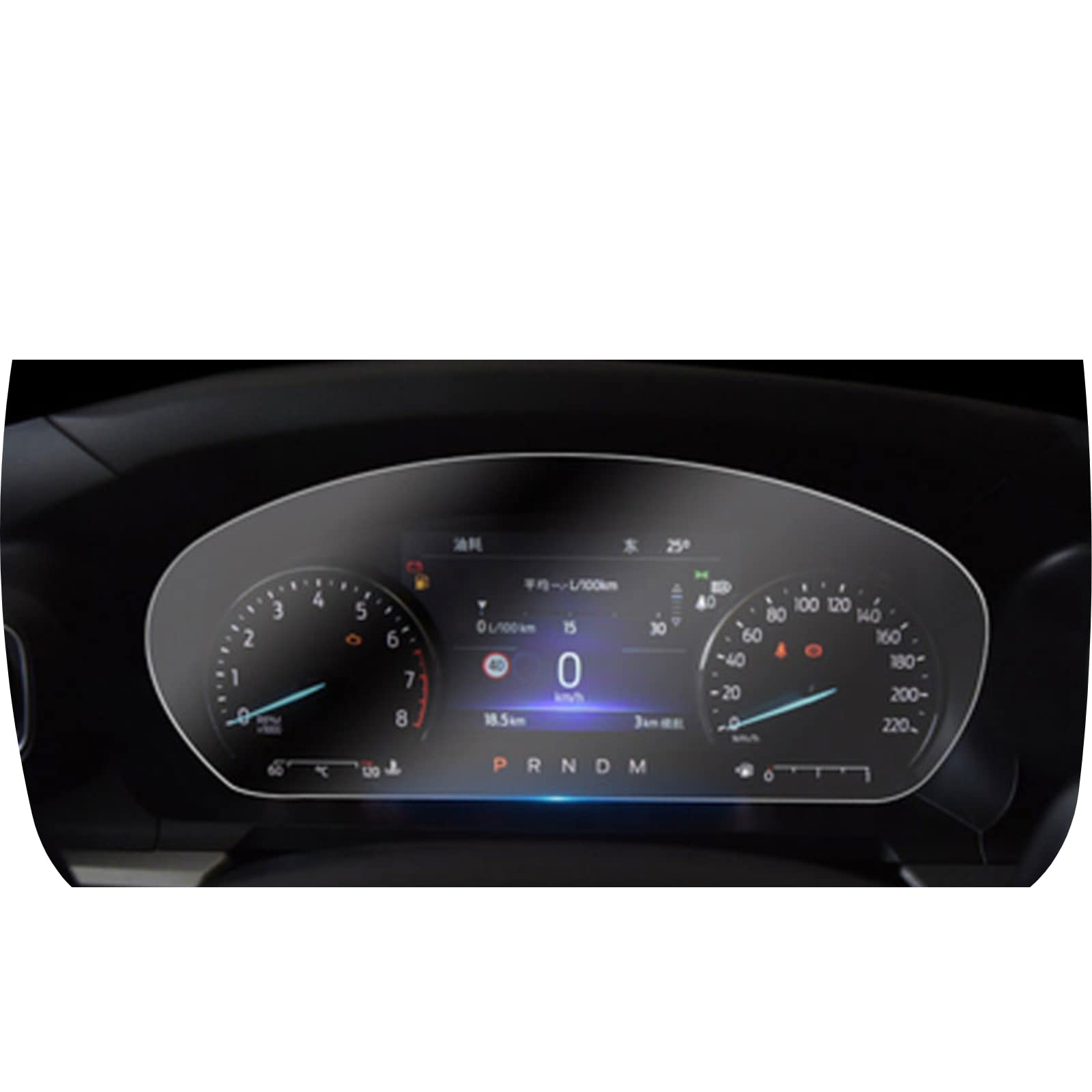 Verre trempé de navigation de voiture Ford Explorer anti-rayures film transparent
