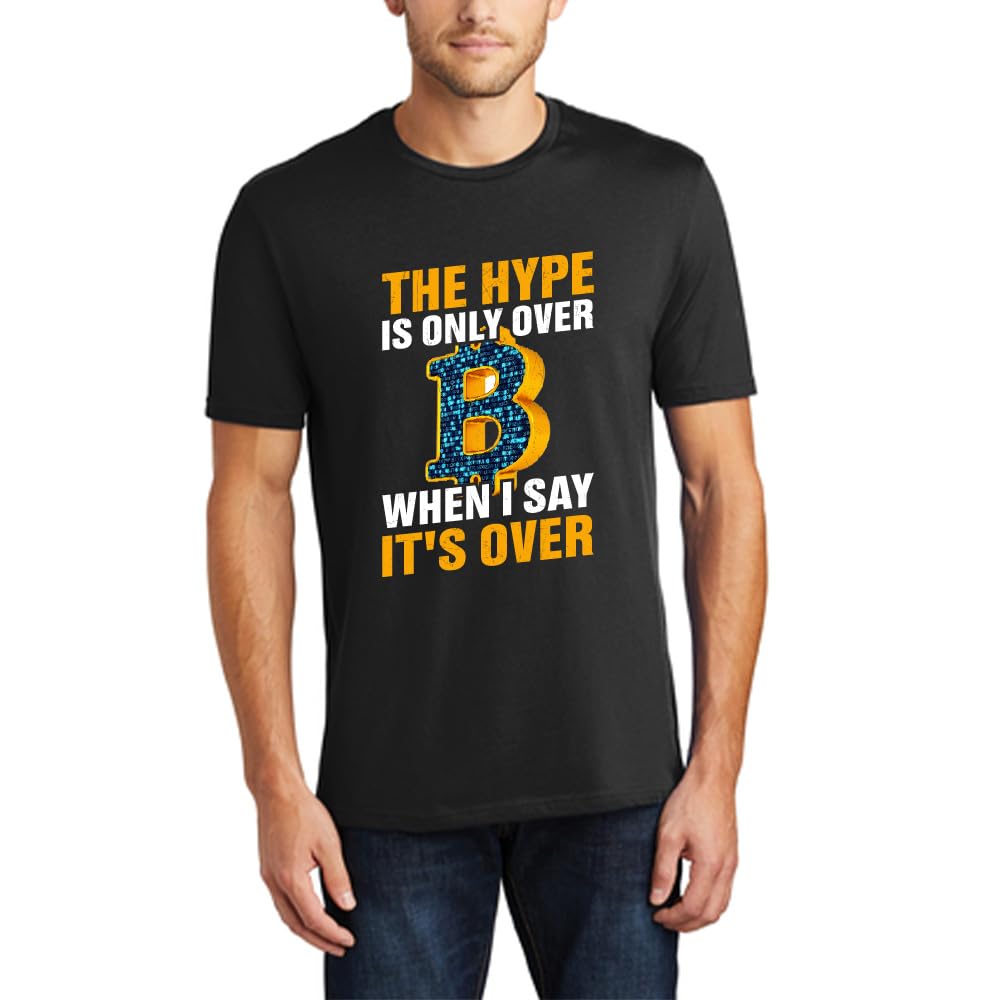 GenericCrypto Trader Black T-Shirt for Mens with Bitcoin and Crypto Design - Gift for Bitcoin Trader - Birthday or Anniversary