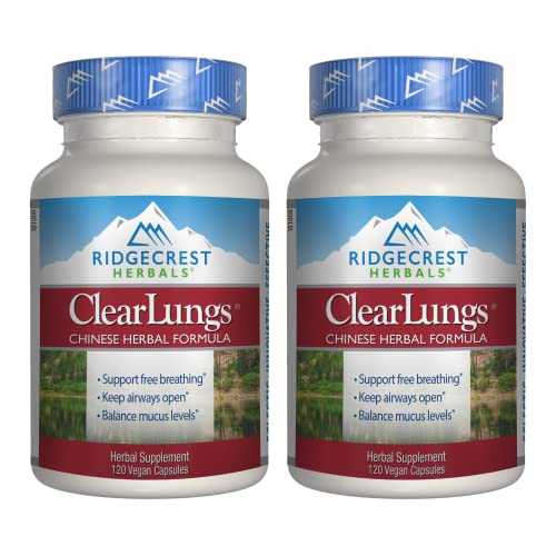 Ridgecrest Herbals ClearLungs, Chinese Herbal Formula, 120 Vegetarian Capsules