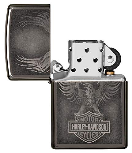 Encendedor Zippo Black Ice Harley Davidson miniatura 4