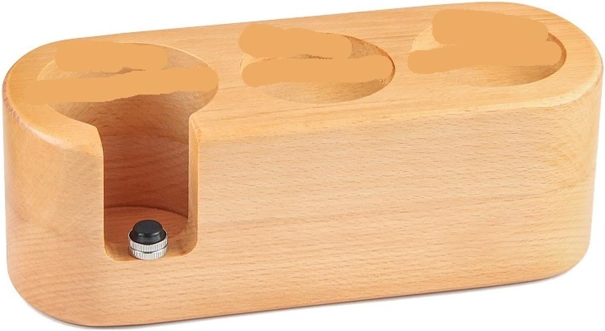 Walnut Wood Coffee Filter Holder, Espresso Tamper Mat Stand, Coffee Maker Support Base Rack, Barista Accessories(PURPLE)