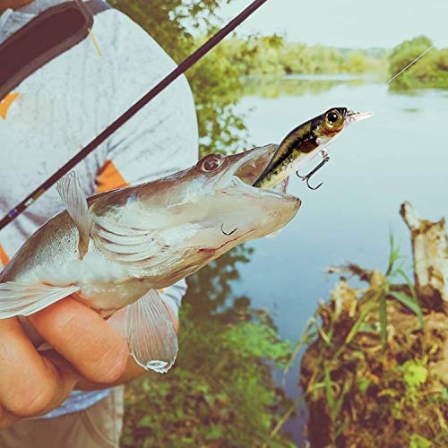 Yialia 68mm 6.9g Minnow Iscas De Pesca 3D Realista Artificial Duro Isca De Pesca Isca Crankbait Swim