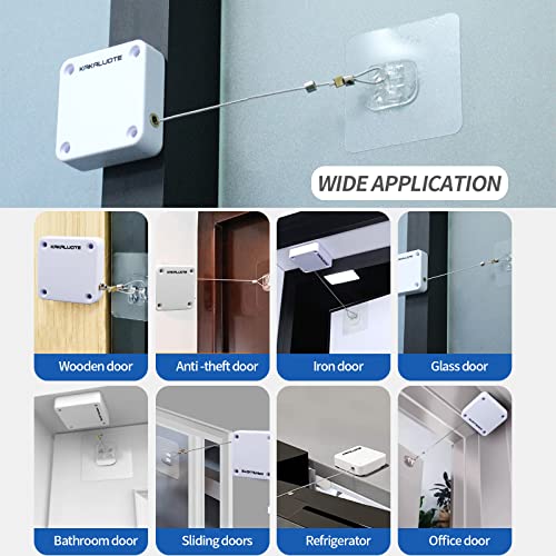 White Door Closer,Auto Door Closer,Nail Free Automatic Door Closer,Refrigerator Door Closer,Door Closer Slider (1) #TOP7