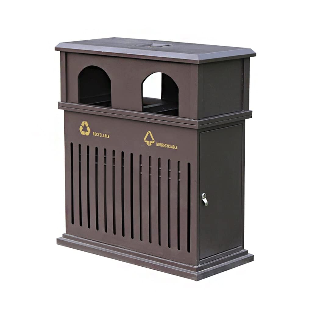 Buy ARZARF Outdoor Garbage Can Outdoor T Can Commercial Cast Aluminum T