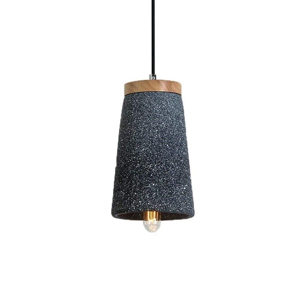 Lowering the lantern A chandelier Industrial Wind Lamp Retro Nostalgic Cement Chandelier Modern Minimalist Creative Personality Loft Art Single Head Restaurant Lighting (sand Black) lowering the lante