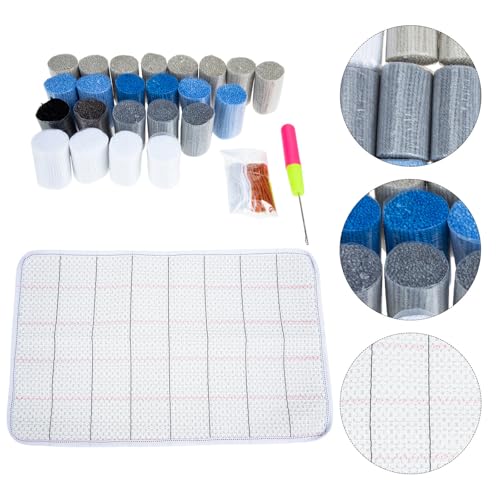 Kit de alfombra con gancho de hilo premium para manualidades de hogar 6