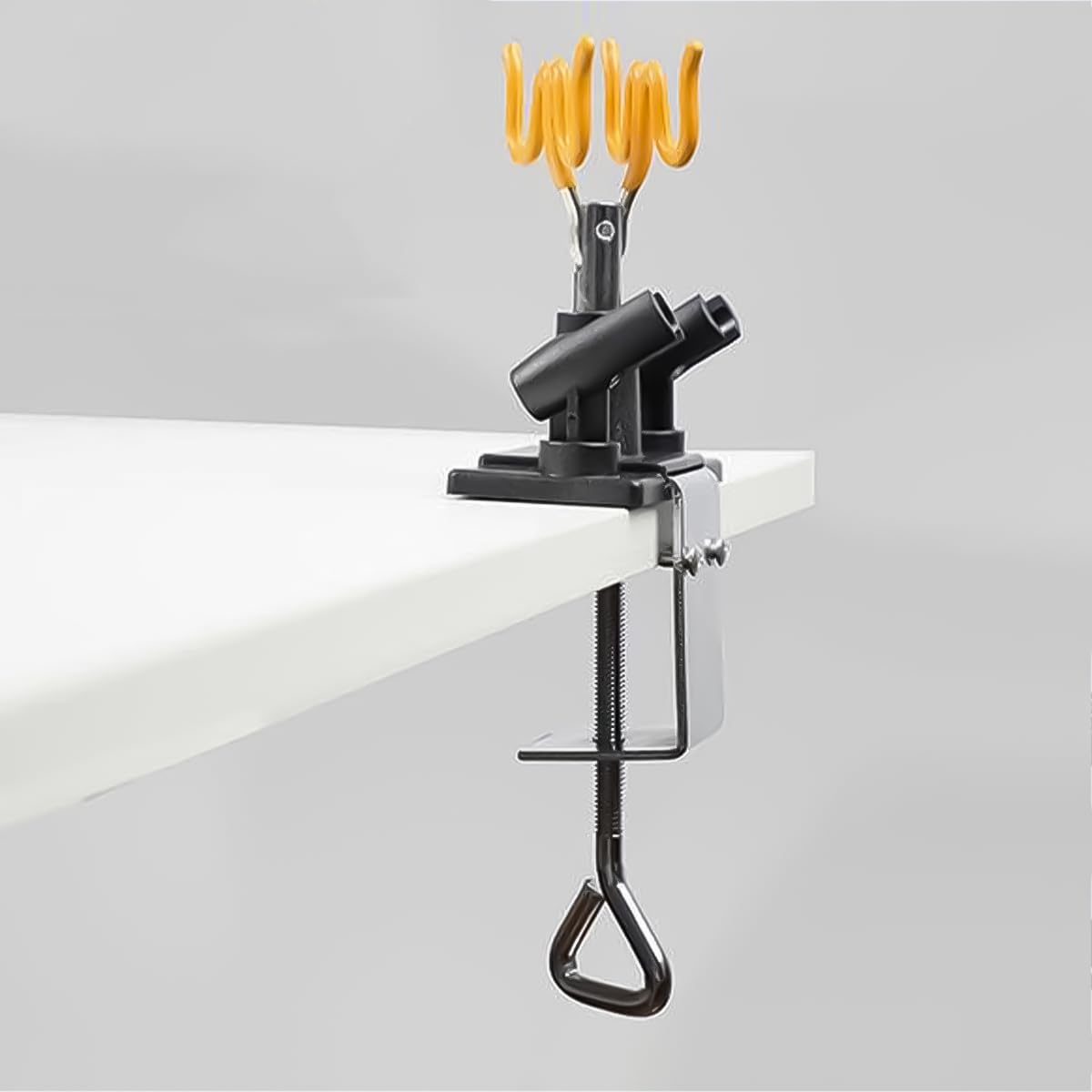 Supporto per aerografo con Morsetto, Kit Stazione aerografo, ruotabile a 360°, Organizer per aerografo per Un Massimo di 4 aerografi, per artisti, pittori e hobbisti
