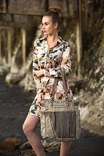 Myra Bag Broil Upcycled Canvas Shoulder Bag S-12262