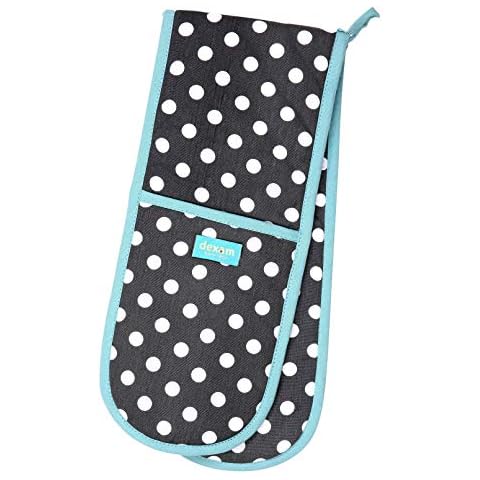Dexam Slate Grey Polka Dot Oven Gloves Cover