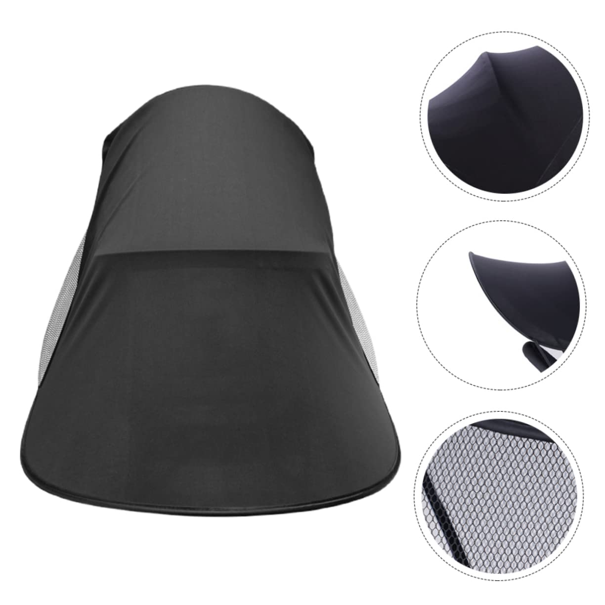 Toyvian Stroller Parasol Large Sunshade for Stroller Sunscreen Cover Breathable Mesh