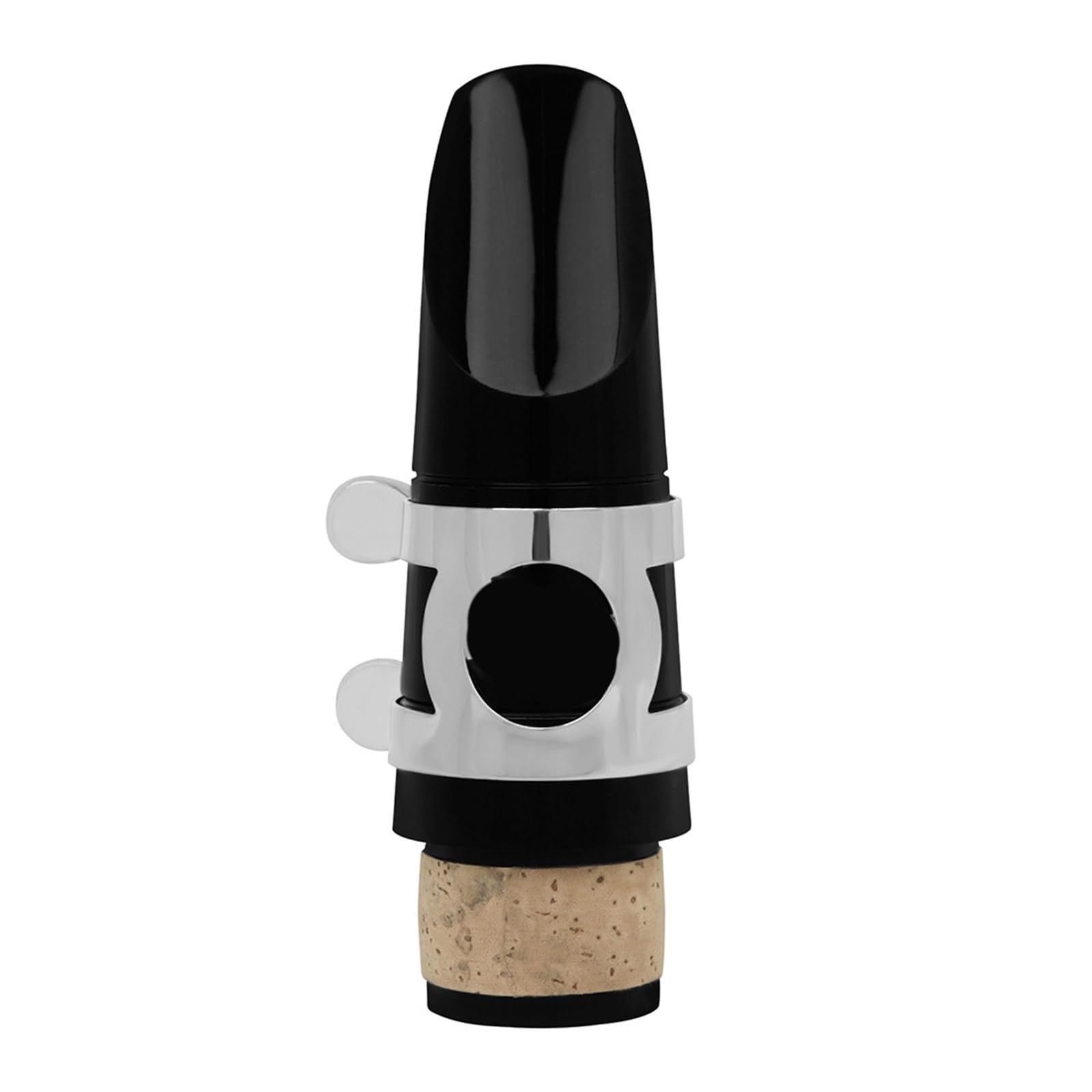 Partes del clarinete Boquilla Para Clarinete En Si Bemol Con Clip De Tapa De Baquelita ABS Negra Para Principiantes Y Exámenes