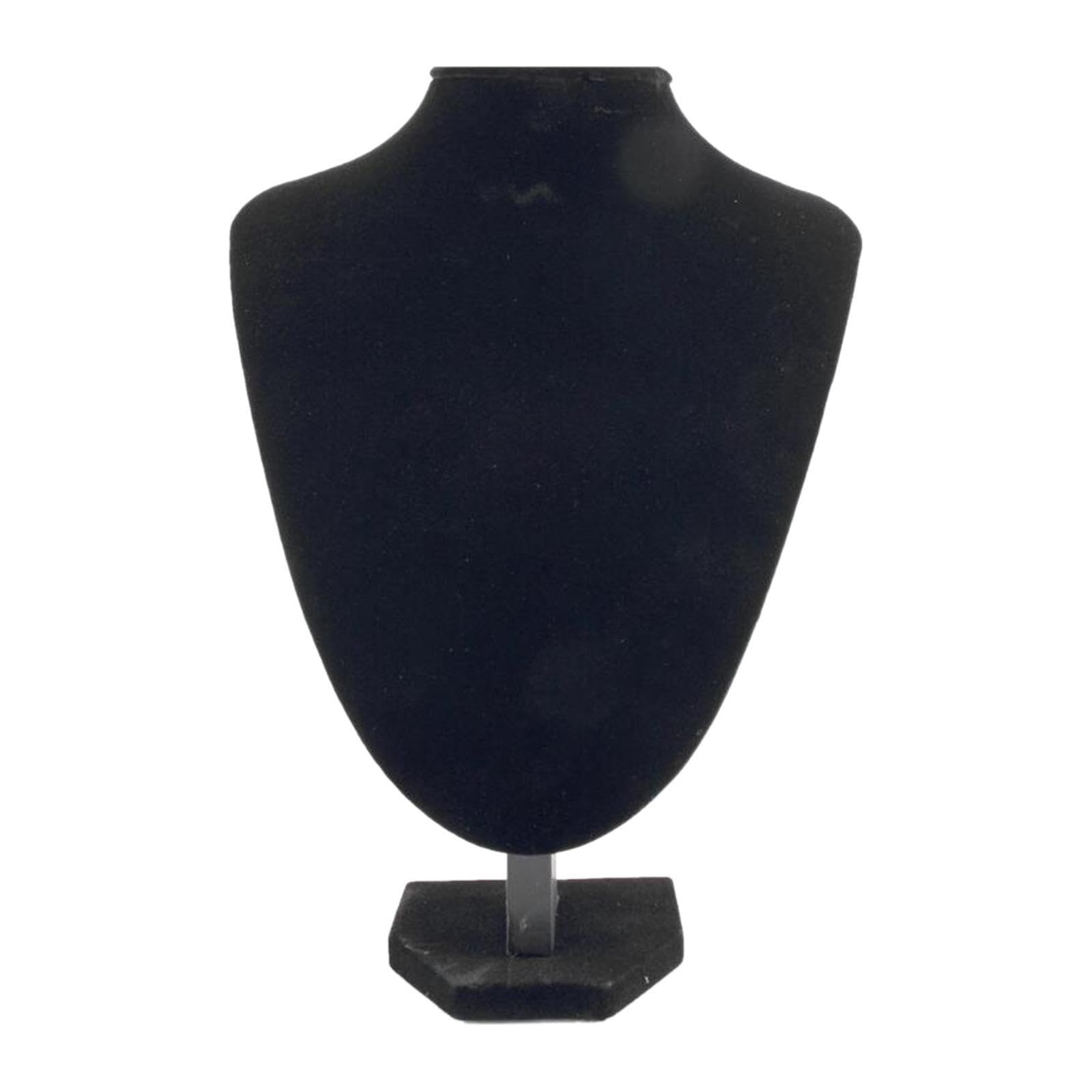 Twisaxc Black Pendant Chain Jewelry Bust Display Holder Wooden Eye-Catching Necklace Display Mannequin For Retail Home And Much More. Jewelry Bust Favorite, 24X18cm