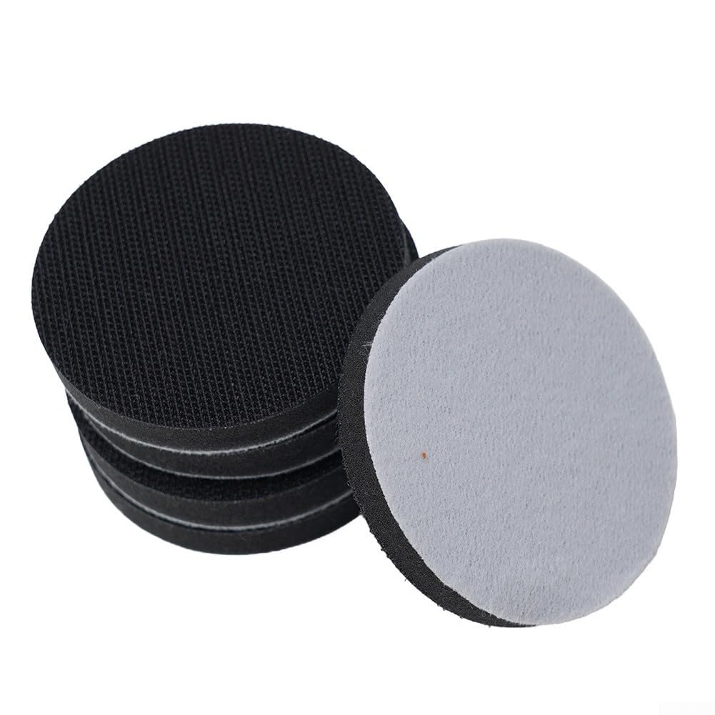 5 Pack Soft Foam Buffering Interface Pad 50mm/2.0 Inch 75mm/3.0 Inch Sponge Cushion Buffer Backing Pads For Polisher Polishing Pads(5pcs 75mm)
