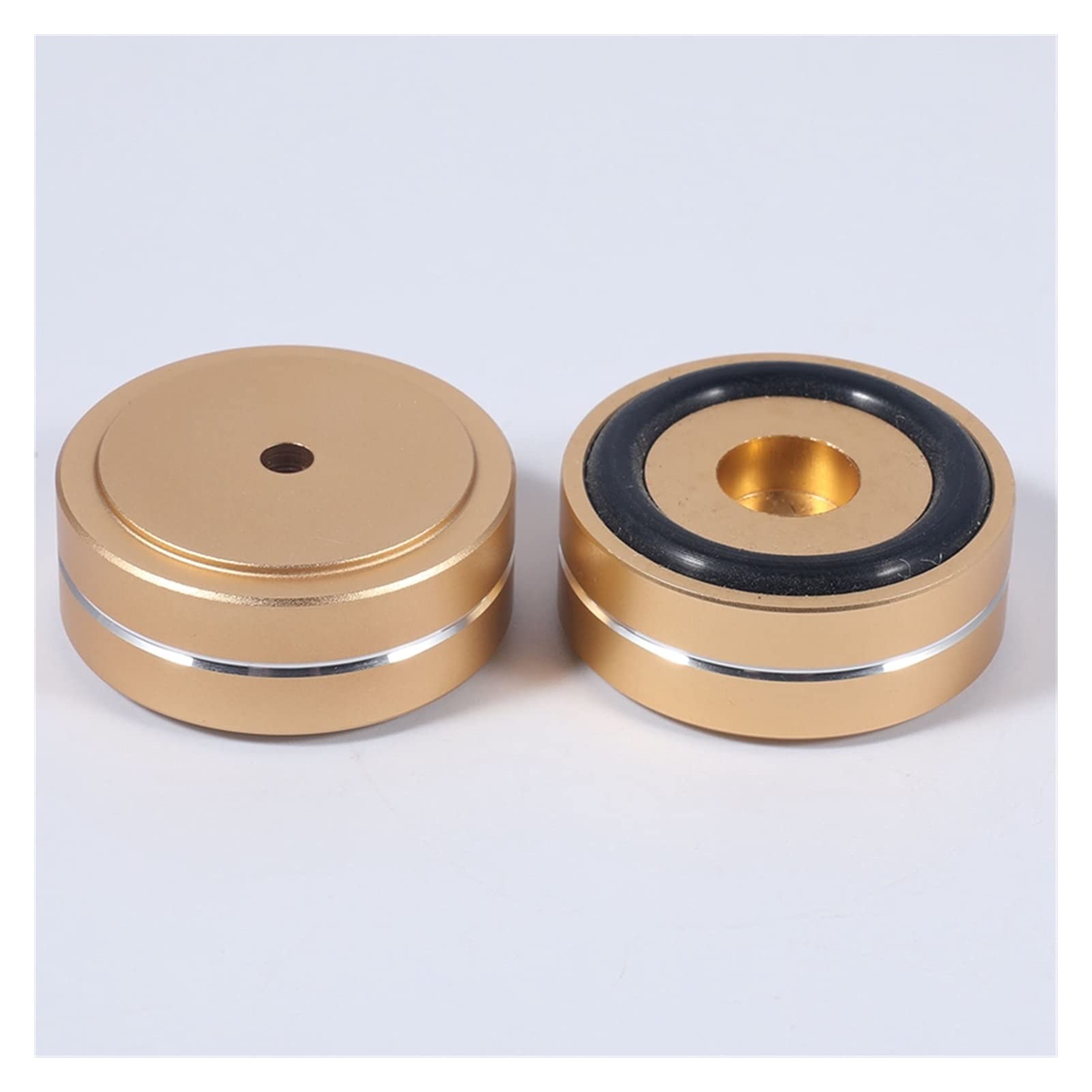 Strumenti per la casa Piccante 4 PZ. Giradischi Piedi Isolamento Pad Alluminio Speaker Spikes la Base di Supporto Coni Base Mat per Audio di amplificazione del Suono (Color : Gold)