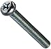 Steel Pan Head Machine Screw, Zinc Plated, Meets JIS B1111, #2 Phillips Drive, M4-0.7 Thread Size, 30 mm Length, Fully Threaded, Imported (Pack of 25)