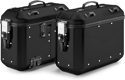 GIVI DLMK36BPACK2 36LTR Monokey Dolomiti - Par de maletas laterales en negro, Negro -