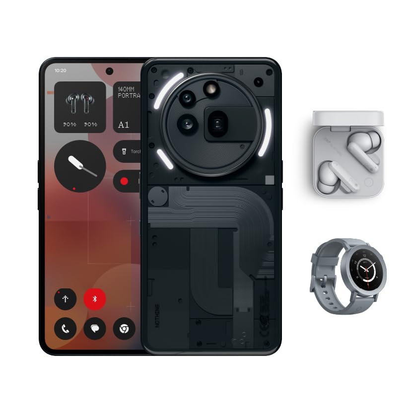 Nothing Phone A059P (3a Pro) 5G Black, (12 GB RAM, 256 GB Storage) 50 MP Camera,6.77