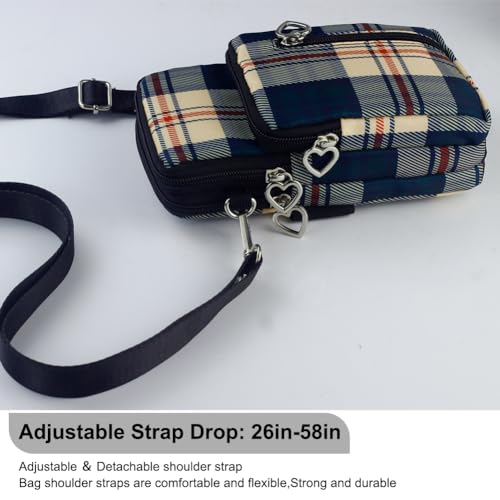 Image of JANKS Small Crossbody Bag for Women - Mini Phone Purses with Crossbody Strap and Wallet - Nylon Arm Bag