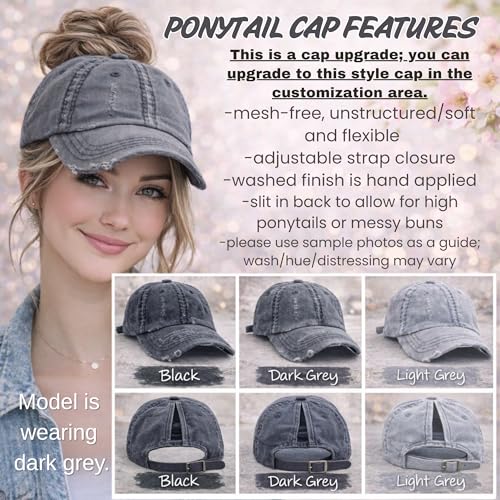Gorra personalizada bordada para mujer miniatura 3