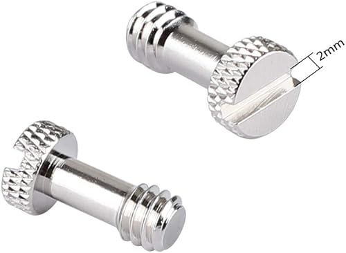 Miniatura 9 de Tornillo de cámara con 1/4"-20 y 3/8"-16 para placa de liberación rápida de la cámara (4 piezas)