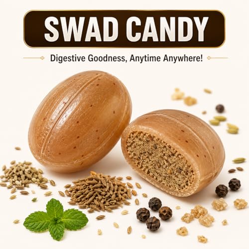 Image of Swad Chocolate Candy Packs (Swad Original) 2 x 50 Toffees (Original, Pack of 2)