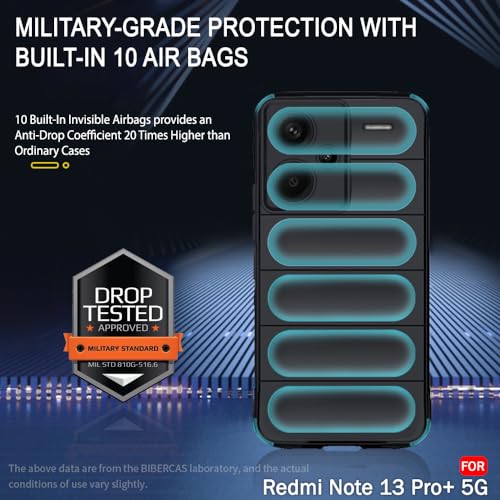 Image of TheGiftKart Liquid Silicon Back Cover Case for Mi Redmi Note 13 Pro Plus 5G | Shockproof Military Grade Protection | Micro-Fibre Cloth On Inner Side | Built-in Anti-Slip Grip Back Cover (TPU, Black)