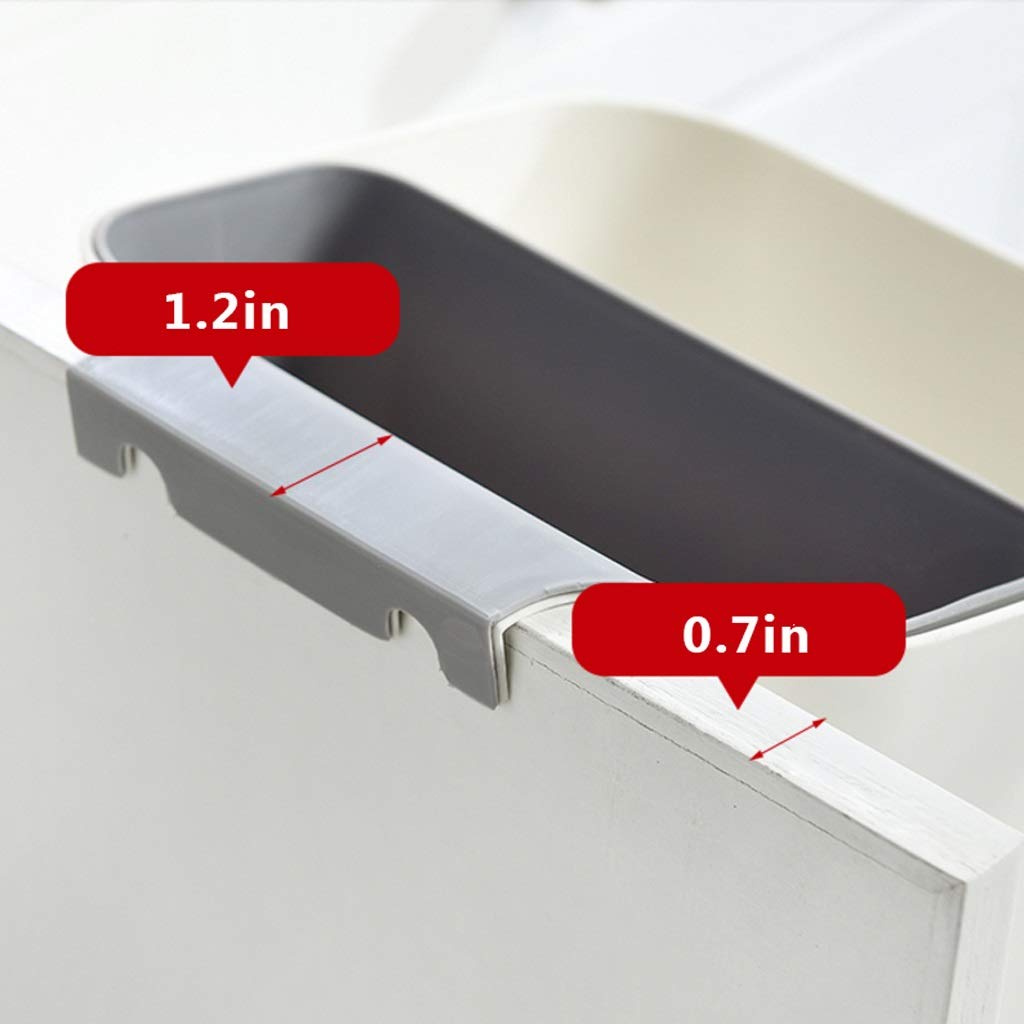UPJAKS Cubo de Basura 1pc de Pared de Cocina Residuos Seca y húmeda Separación Bote de Basura del hogar Clasificación Bote de Basura de la Cocina Puerta del Armario Bote de Basura Baño (Color : Rose)